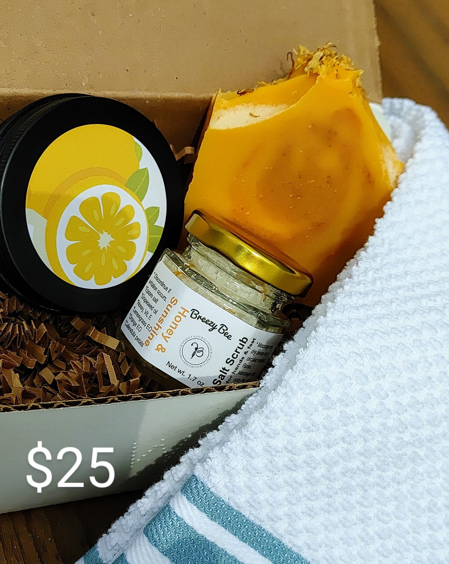 Solid Dish Soap + Bamboo Scrub Brush - Breezy Bee