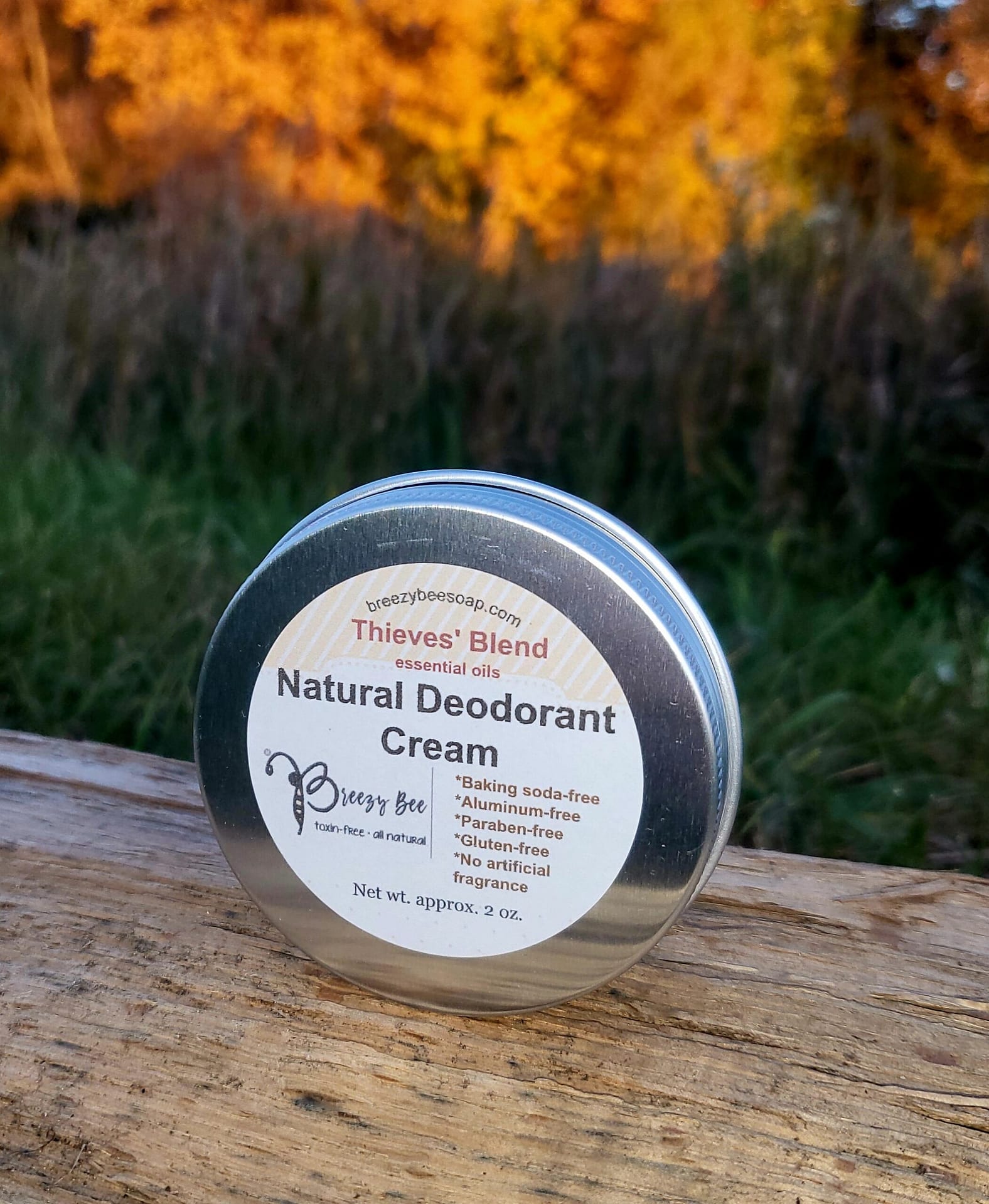 Natural Deodorant Cream Breezy Bee